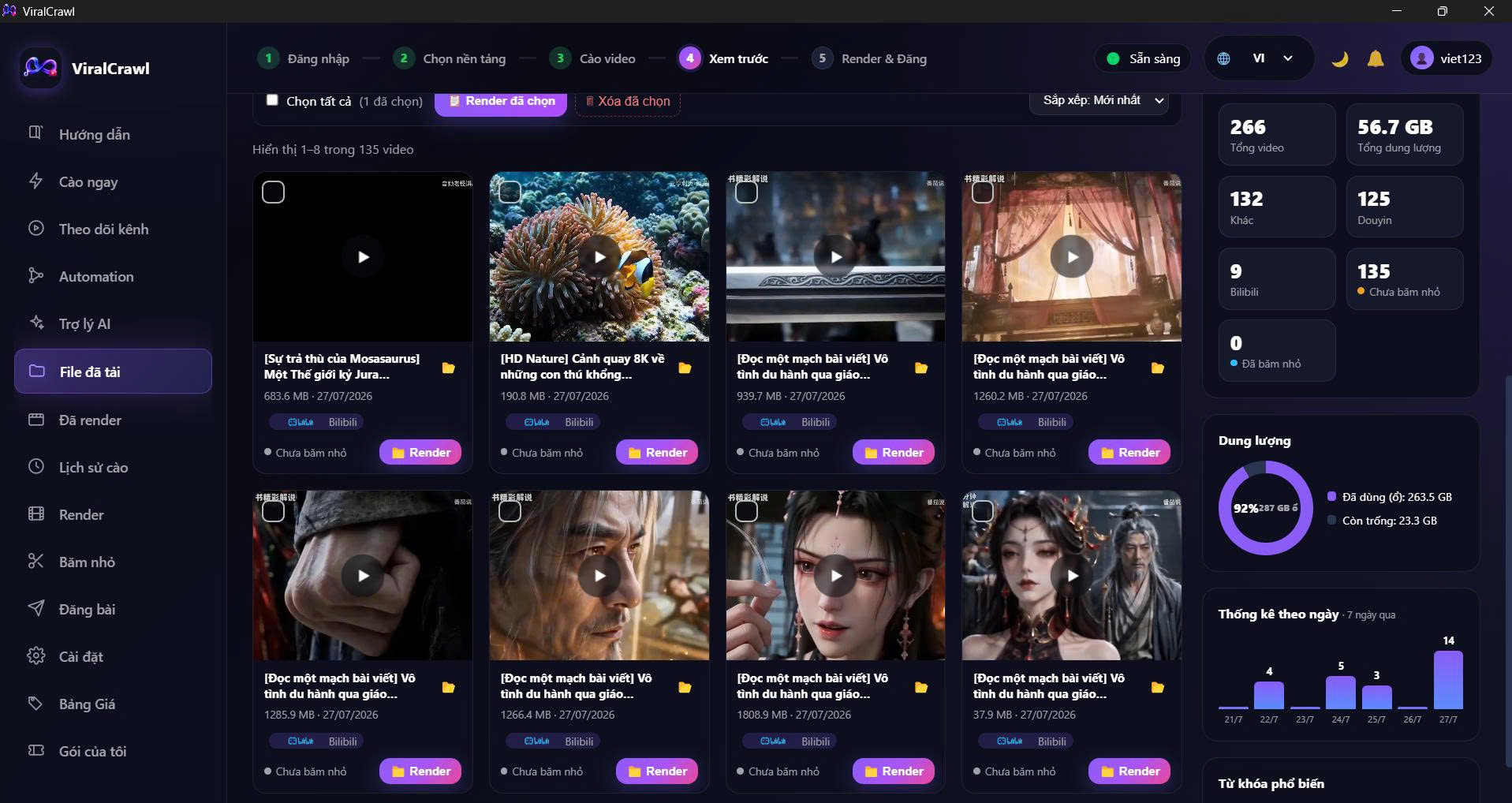 Kiểm tra sau khi tải